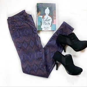 NWOT Free People | Ikat Print Skinny Jeans | Sz 27